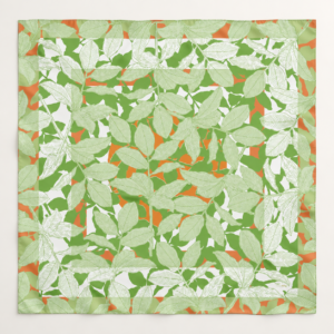 Apaszka 100% poliester 90×90 herbal