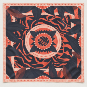 Apaszka 100% poliester 90×90 Coral Bloom