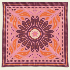 Apaszka 100% poliester 60×60 Autumn Mandala