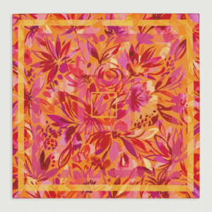 Apaszka 100% jedwab 90×90 Tropical Bloom