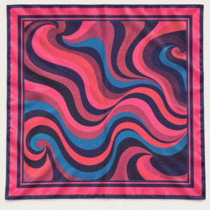 Apaszka 100% poliester 60×60 Retro Wave