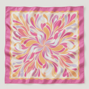 Apaszka 100% jedwab 90×90 candy bloom