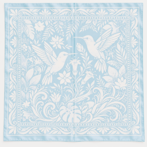 Apaszka 100% poliester 60×60 blue garden